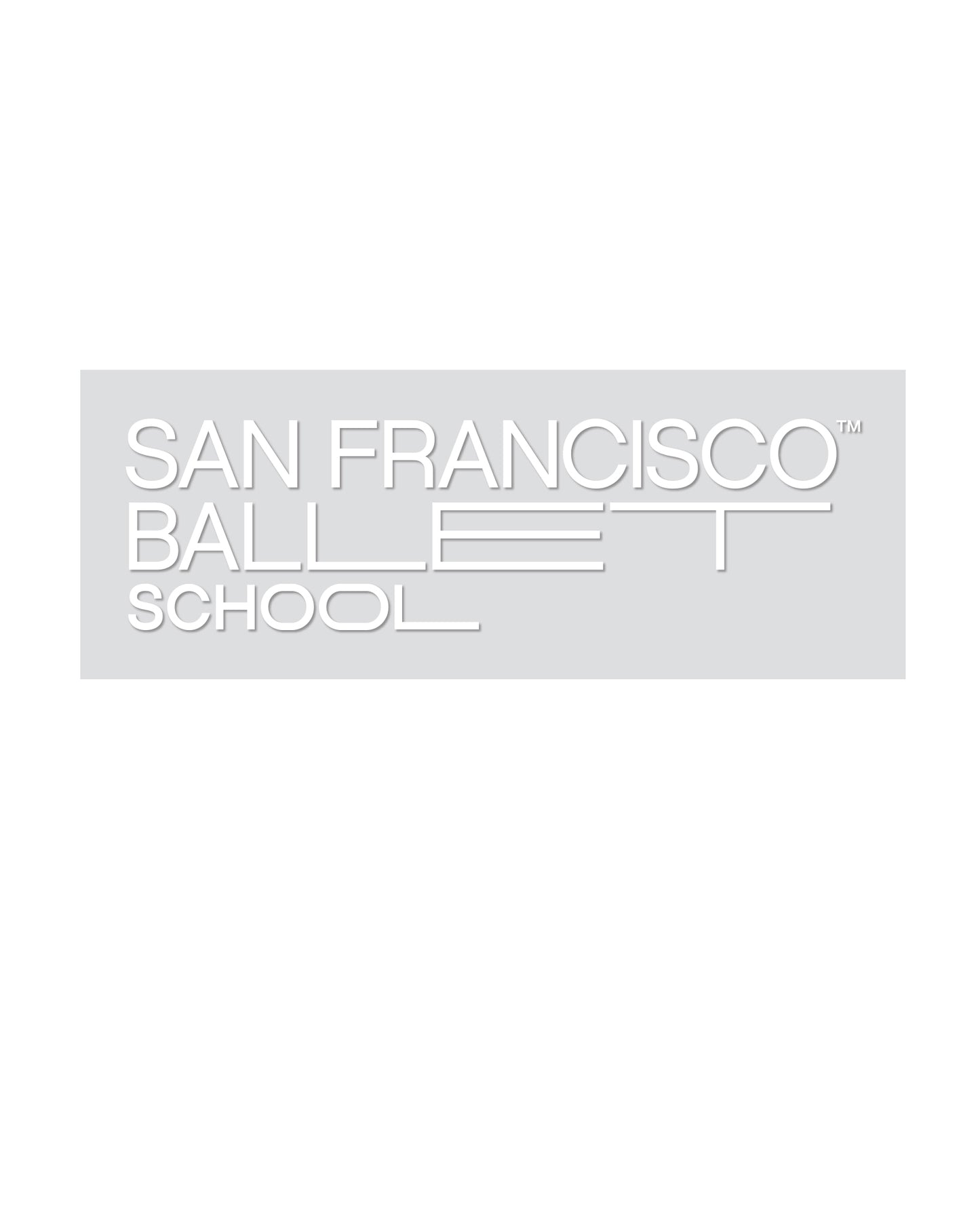 SAN FRANCISCO BALLET SCHOOL WINDOW CLING