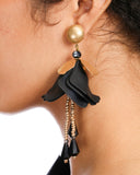 DRAMATIC DROP PETAL EARRINGS
