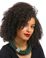 MESH NECKLACE WITH MODERN DESIGN DETAIL