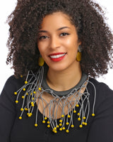 SPECTACULAR ROPE COLLAR WITH BEADS