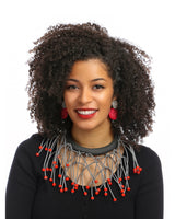 SPECTACULAR ROPE COLLAR WITH BEADS