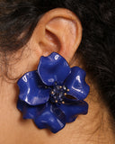 LARGE FLOWER SHAPE EARRINGS